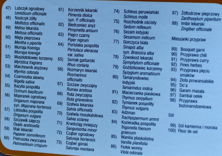 100 przypraw spis treści 2