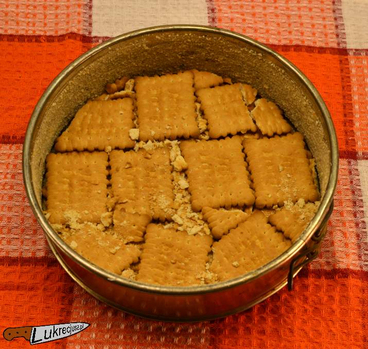 Szarlotka podkład z herbatników