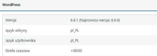 złe ustawienia strefy czasowej